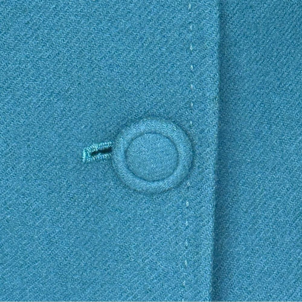 Talbots • Teal Wool Jacket Coat Blazer • Size 2 Petite • 3/4 Sleeve - Picture 12 of 13